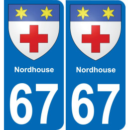 67 Nordhouse sticker plate registration city