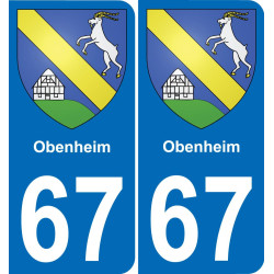 67 Obenheim-aufkleber plakette ez stadt