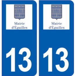 13 Éguilles logo ville autocollant plaque sticker