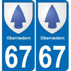 67 Oberrœdern-aufkleber plakette ez stadt