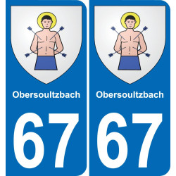 67 Obersoultzbach-aufkleber plakette ez stadt