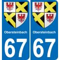 67 Obersteinbach-aufkleber plakette ez stadt