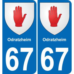 67 Odratzheim-aufkleber plakette ez stadt
