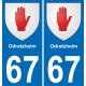 67 Odratzheim adesivo piastra di registrazione city