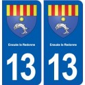 13 Ensuès la Ripristina stemma, città adesivo, adesivo piastra