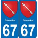 67 Ottersthal-aufkleber plakette ez stadt