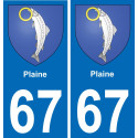 67 Plaine adesivo piastra di registrazione city