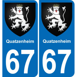 67 Quatzenheim-aufkleber plakette ez stadt