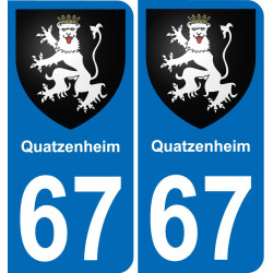 67 Quatzenheim-aufkleber plakette ez stadt