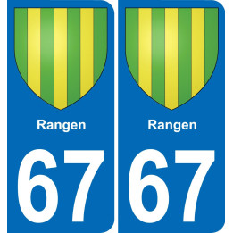 67 Rangen sticker plate registration city