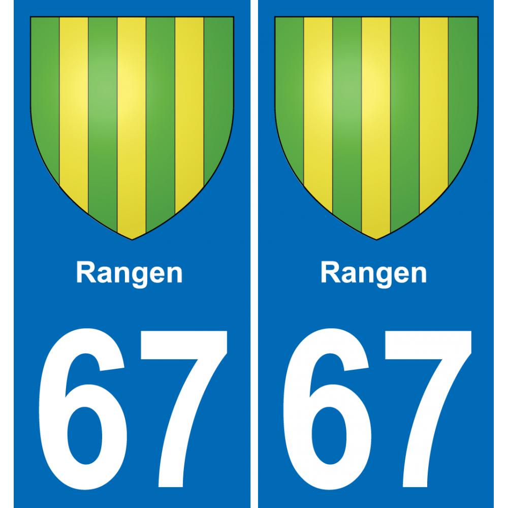 67 Rangen-aufkleber plakette ez stadt