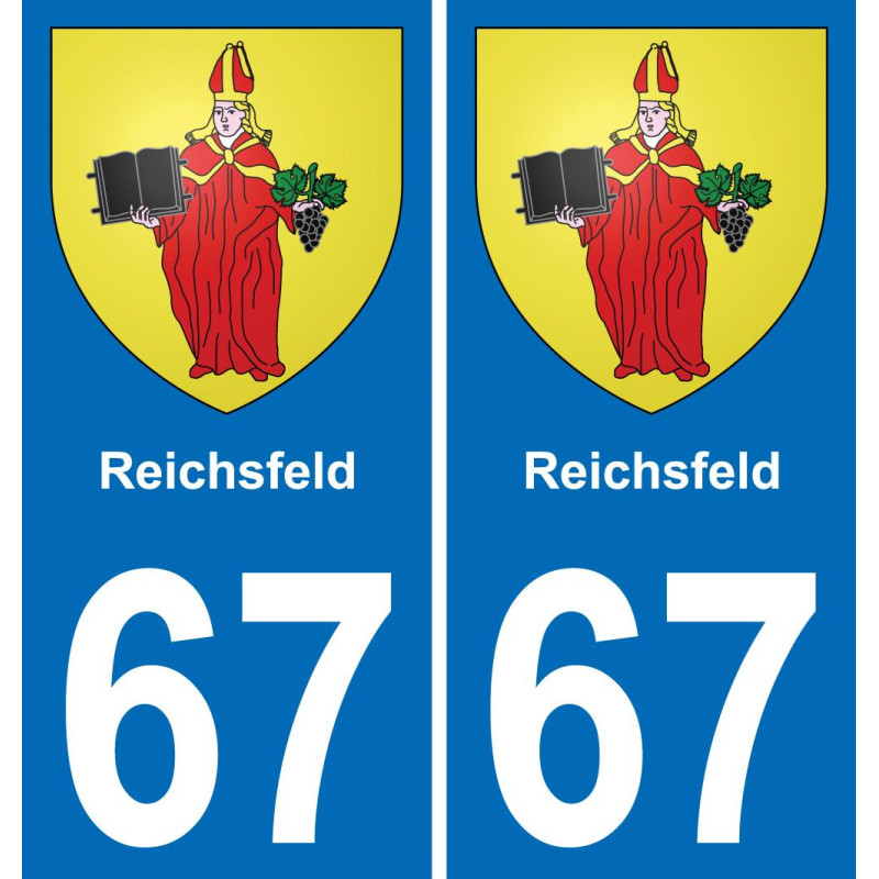67 Reichsfeld adesivo piastra di registrazione city