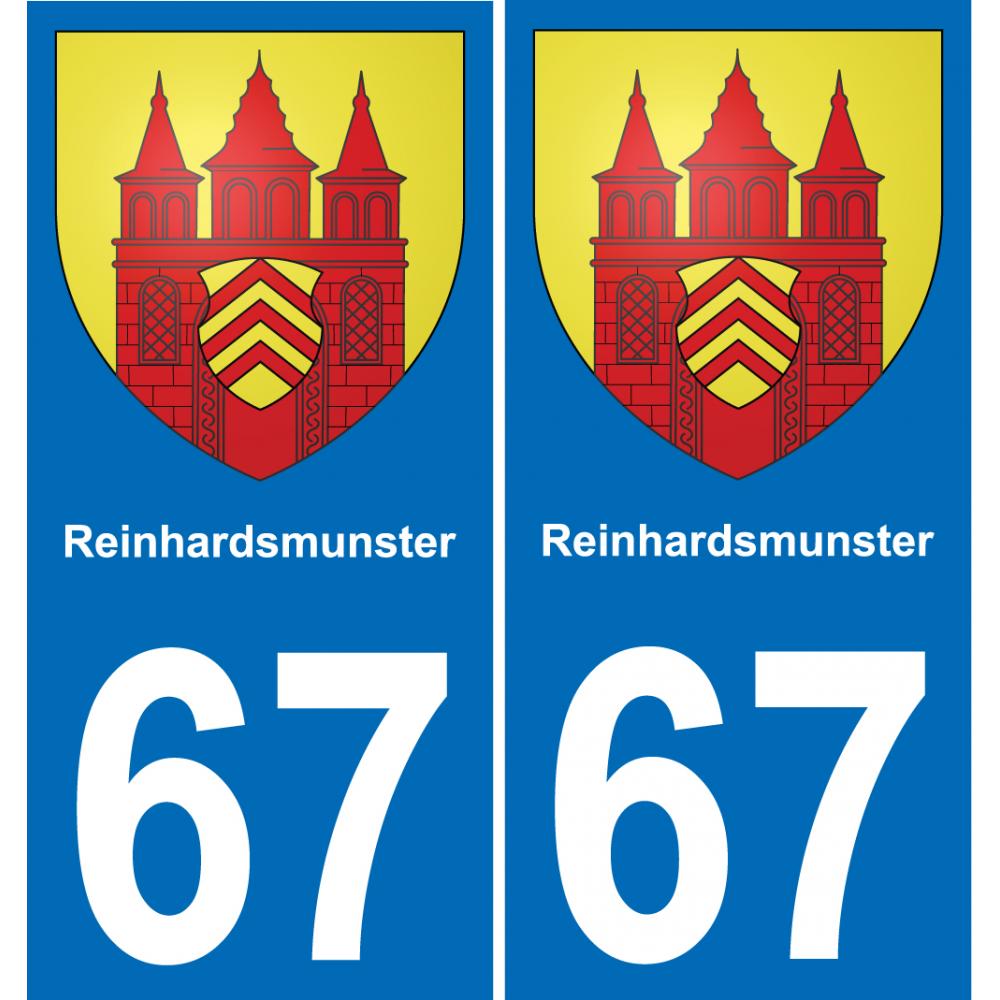67 Reinhardsmunster-aufkleber plakette ez stadt