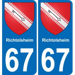 67 Richtolsheim-aufkleber plakette ez stadt
