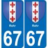 67 Rohr sticker plate registration city