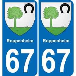 67 Roppenheim-aufkleber plakette ez stadt