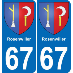 67 Rosenwiller-aufkleber plakette ez stadt