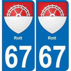 67 Rott-aufkleber plakette ez stadt