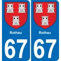 64 Pau autocollant sticker plaque immatriculation auto ville