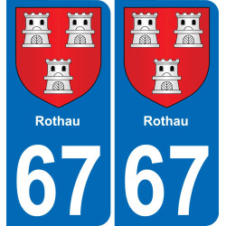 67 Rothau-aufkleber plakette ez stadt
