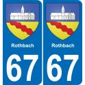 64 Pau autocollant sticker plaque immatriculation auto ville