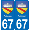 67 Rothbach adesivo piastra di registrazione city