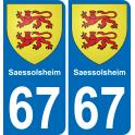 67 Saessolsheim sticker plate registration city