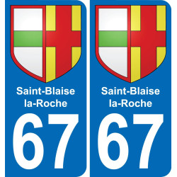 67 Saint-Blaise-la-Roche-aufkleber plakette ez stadt