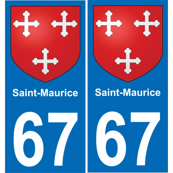 67 Saint-Maurice-aufkleber plakette ez stadt