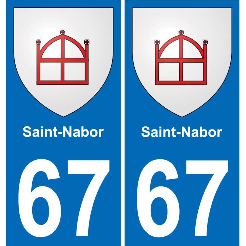 67 Saint-Nabor-aufkleber plakette ez stadt