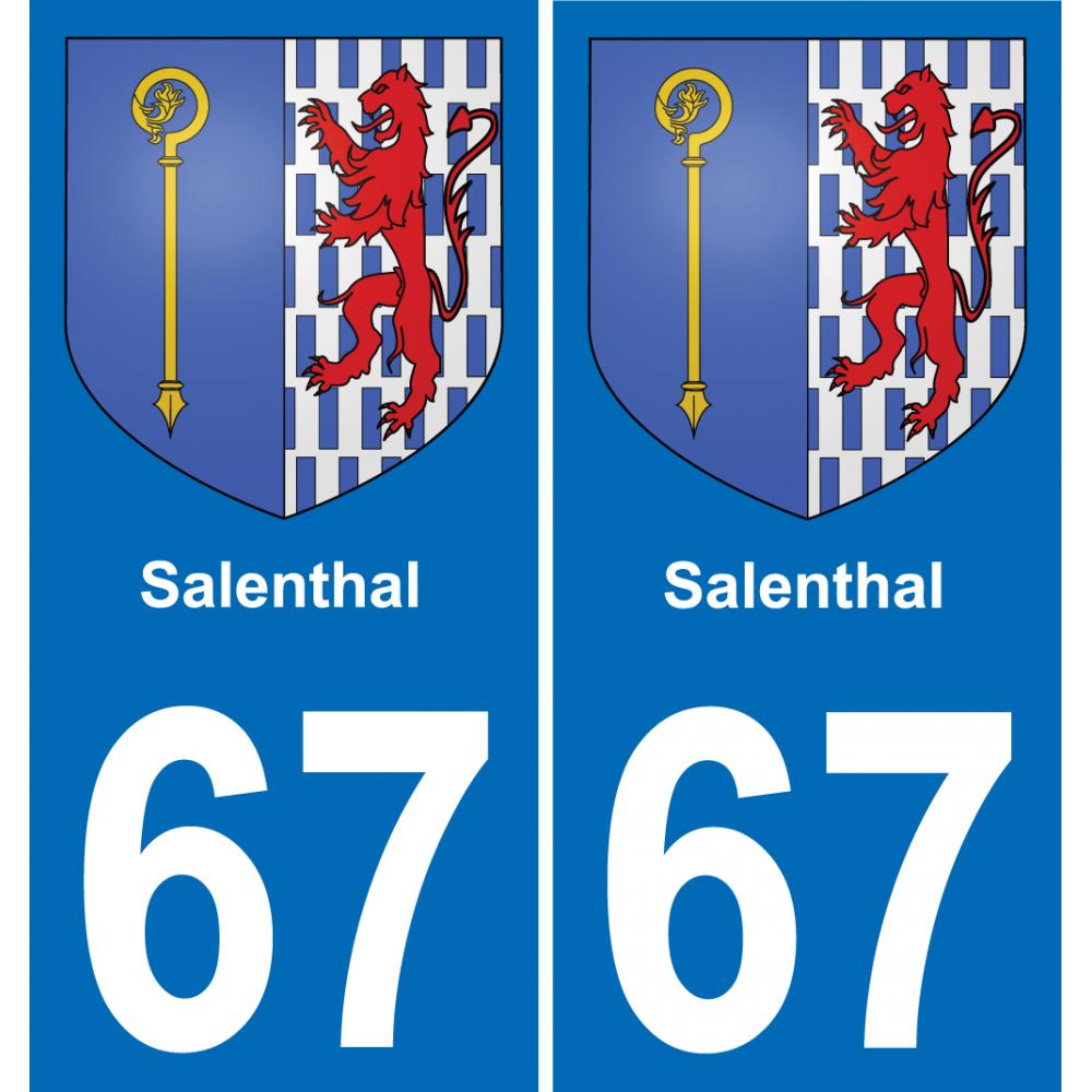 67 Salenthal sticker plate registration city
