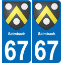 67 Salmbach-aufkleber plakette ez stadt