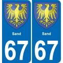 67 Sand-aufkleber plakette ez stadt