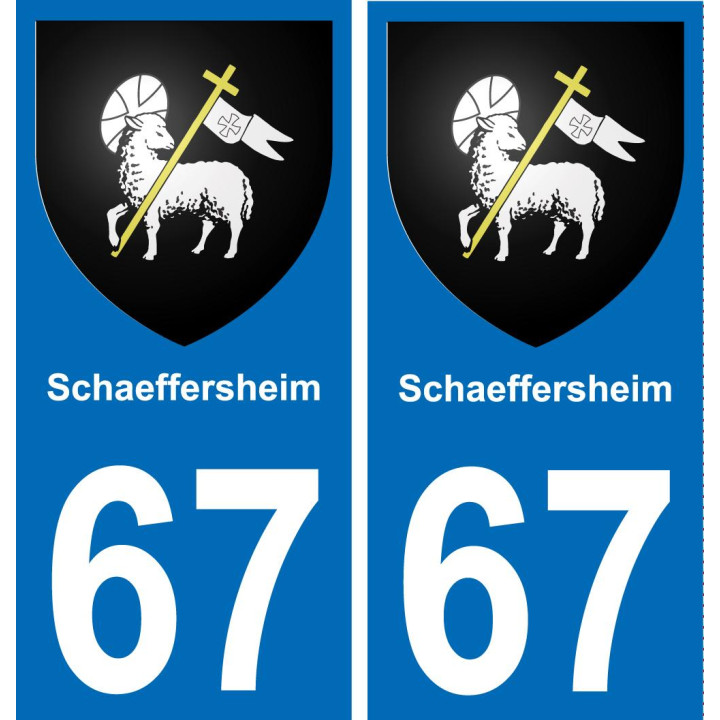 67 Schaeffersheim-aufkleber plakette ez stadt