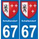 64 Pau autocollant sticker plaque immatriculation auto ville