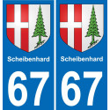 67 Scheibenhard adesivo piastra di registrazione city