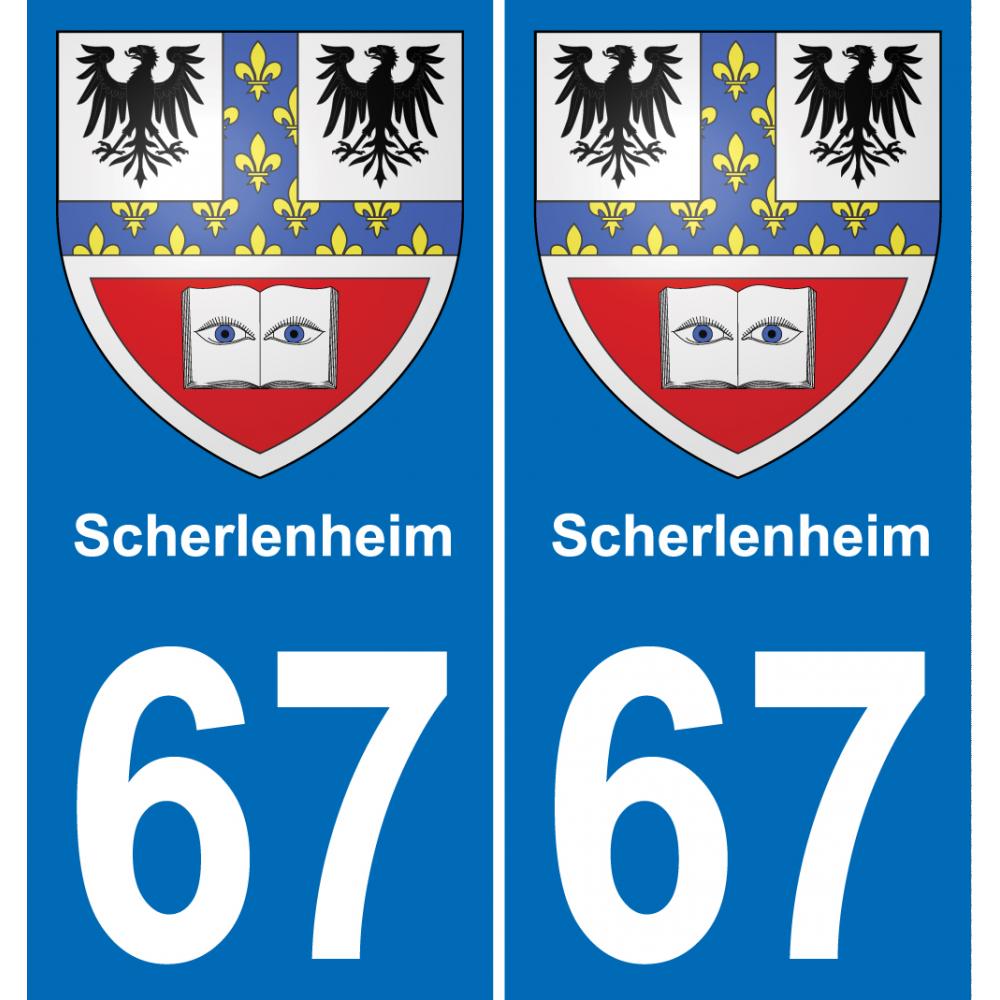 67 Scherlenheim adesivo piastra di registrazione city