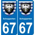 67 Schopperten sticker plate registration city
