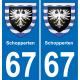 64 Pau autocollant sticker plaque immatriculation auto ville