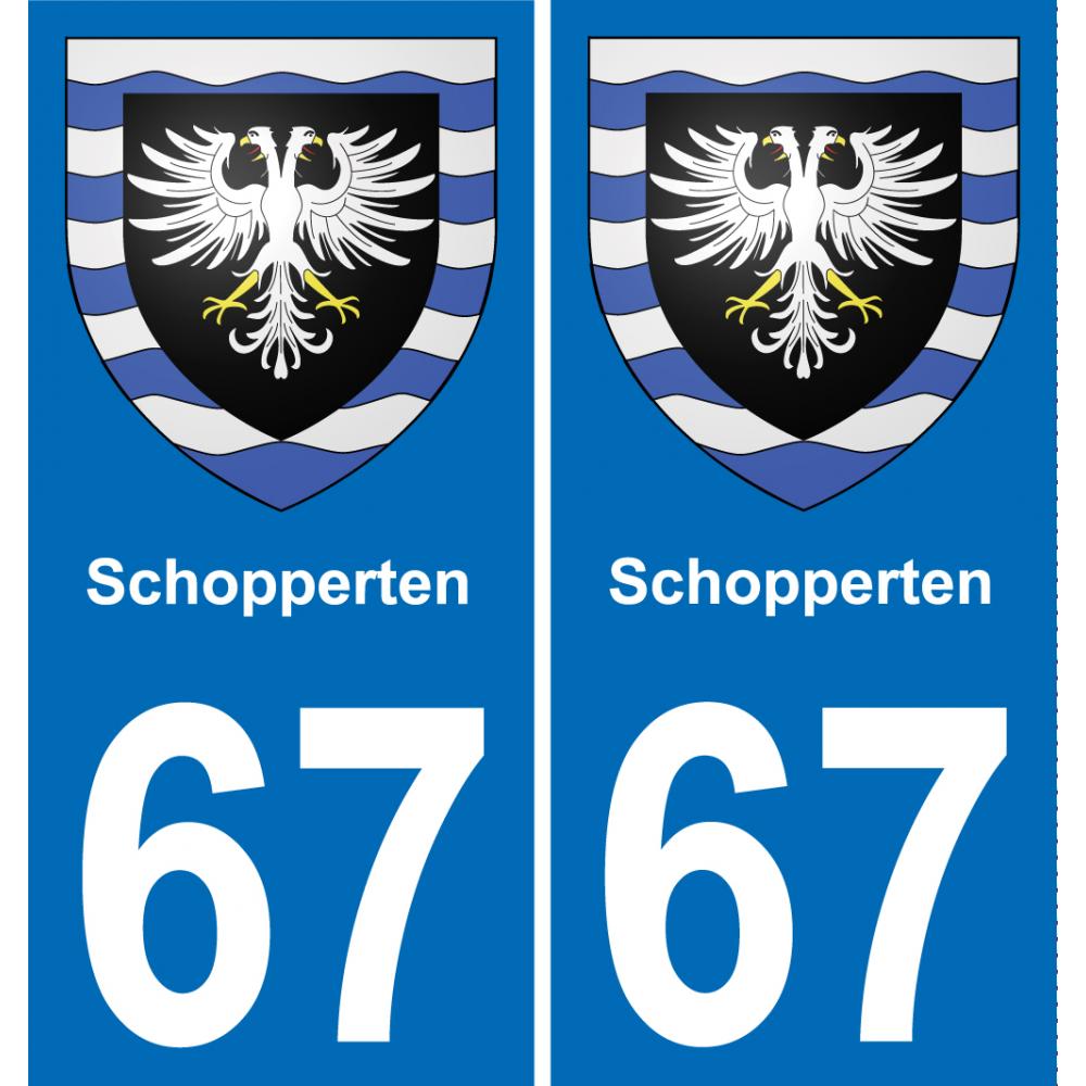 67 Schopperten-aufkleber plakette ez stadt