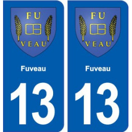 13 Fuveau blason ville autocollant plaque sticker