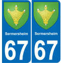67 Sermersheim adesivo piastra di registrazione city