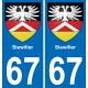 67 Siewiller-aufkleber plakette ez stadt