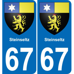 67 Steinseltz-aufkleber plakette ez stadt