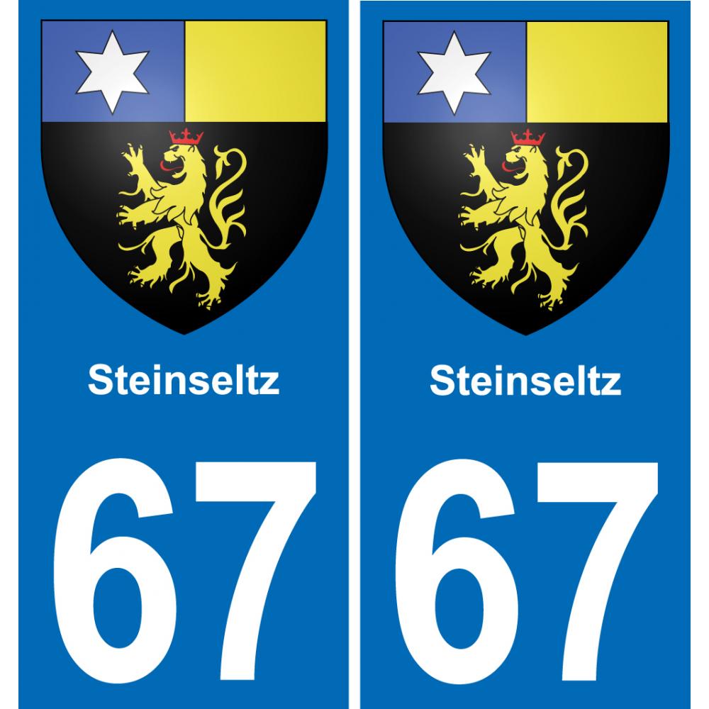 67 Steinseltz sticker plate registration city