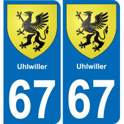 64 Pau autocollant sticker plaque immatriculation auto ville