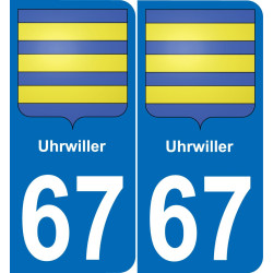 64 Pau autocollant sticker plaque immatriculation auto ville
