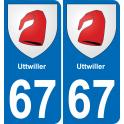 64 Pau autocollant sticker plaque immatriculation auto ville