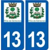 13 Gémenos logo ville autocollant plaque sticker