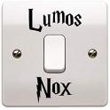 Stickers Lumos Nox Harry Potter sticker autocollant interrupteur logo 878